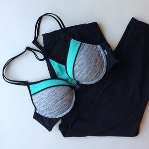 PINK Pushup Racerback Bra With Front Clasp 32B